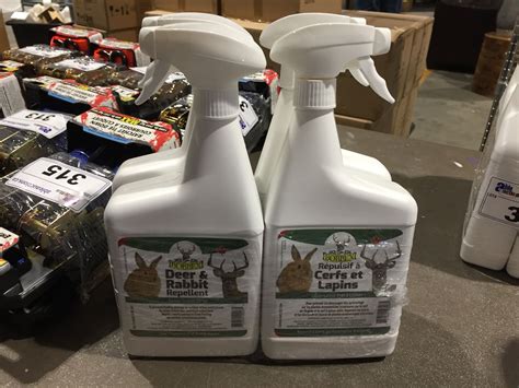 BOBBEX DEER & RABBIT REPELLENT (READY TO USE SPRAY) 4 X 0.95L MSRP $24. ...