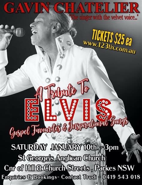 Gavin Chatelier - A Tribute To ELVIS Gospel Favourites & Gospel Songs ...