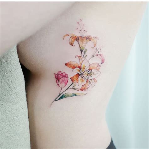 Stargazer Lily Flower Tattoo - Forearm Tattoo Ideas