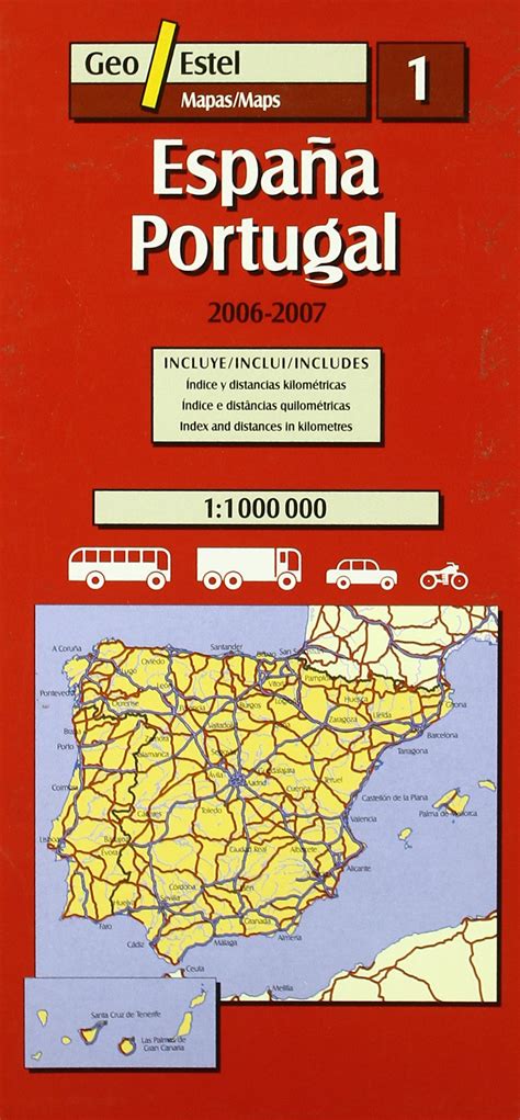 Buy (1) a carreteras España-Portugal 1:1.000.000 (a Carreteras ...