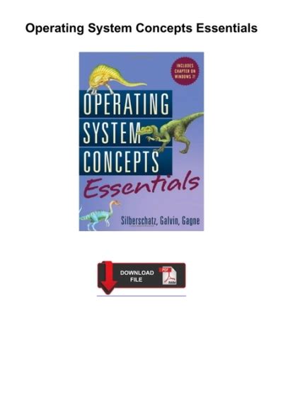 Image result for Operating Systems Concepts Essentials