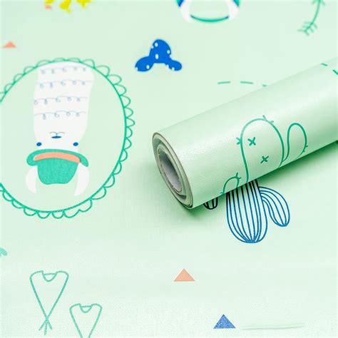 Wollzo Self-Adhesive Wallpaper 45cm x 500cm | Multicolor Kids DIY ...