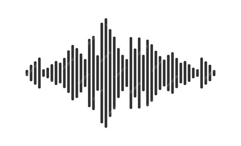 Premium Vector | Sound wave in pulse vibration form for musical ...