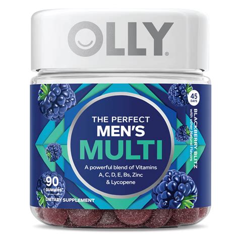 Olly The Perfect Men's Multi Vitamin Gummies with Lycopene, 90 ct ...