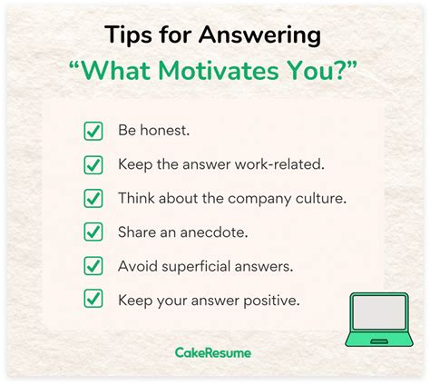 “What Motivates You?” & Example Interview Answers | CakeResume