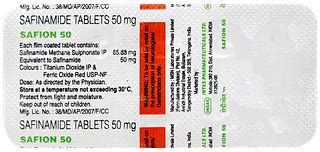Safion 50 Mg Tablet 10 - Uses, Side Effects, Dosage, Price | Truemeds