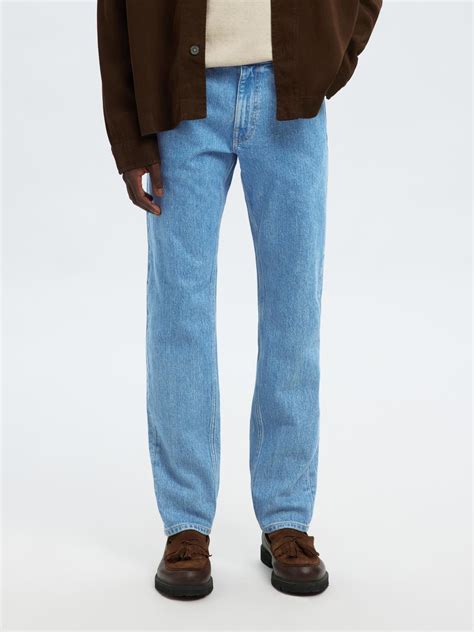 Buy organic Cotton Slim Fit Jeans - Light Blue for Men Online