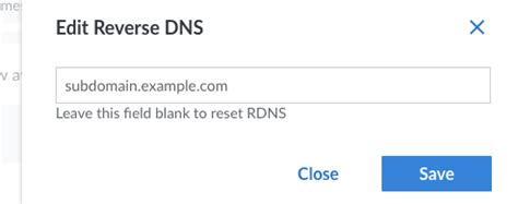 Configure rDNS (reverse DNS) on a Compute Instance