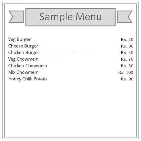 Menu at Thapa Fast Food, Ghaziabad, Unnamed Road