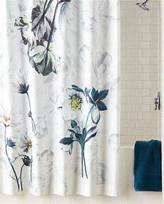 Blue Flower Shower Curtain by Lucianna Medallion Shower Curtain Pottery Barn Blue Flower Shower Curtain