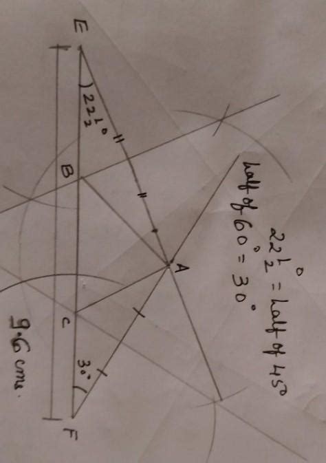 construct a ∆ XYZ with perimeter 9.6 cm and base angles 30° and 60 ...