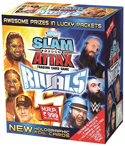 Topps Slam Attax WWE Rivals 50’s Carry Box, Multi Color : Amazon.in ...