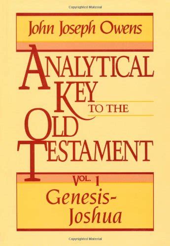 Buy Genesis-Joshua (Vol 1) (Analytical Key to the Old Testament) Book ...