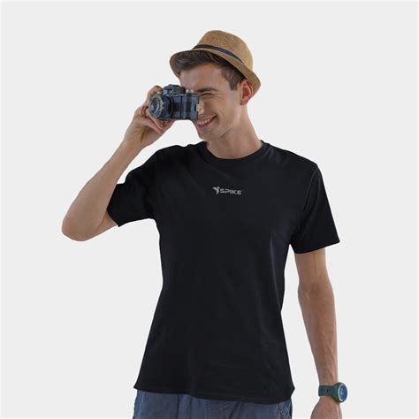 Spike Men Black Tshirt