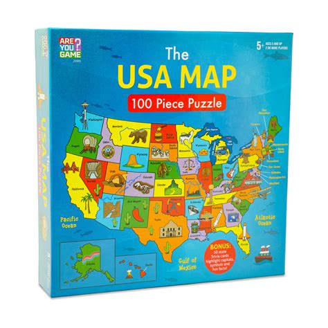 Interactive USA Map and State Trivia Puzzle – 100 pc – Toys"R"Us