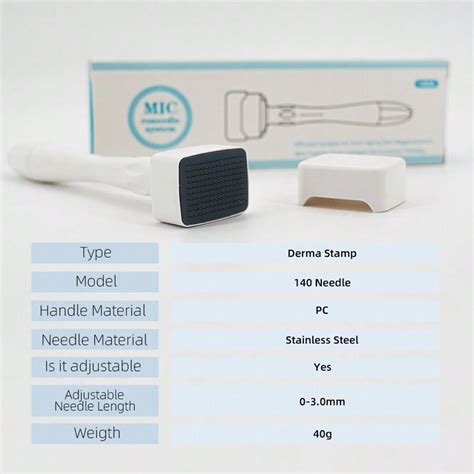 Sello de microagujas ajustable, alternativa a rodillo, pluma de ...