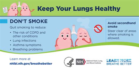 Look Out for Your Lungs: 5 Steps to Keep Your Lungs Healthy | NHLBI, NIH