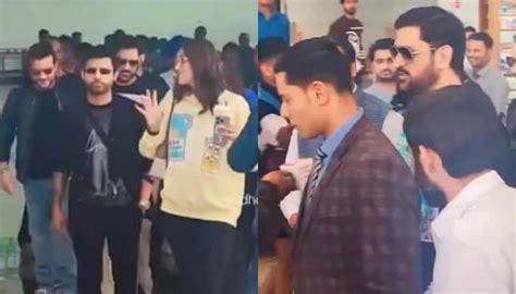 MS Dhoni and his wife Sakshi arrive in Dehradun to attend Rishabh Pant ...