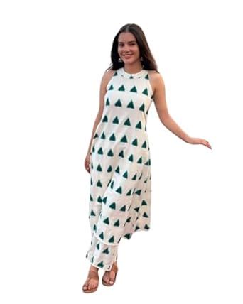 Buy Anaya Craft Women's Cotton Printed Sleeveless Co-ord Set – Elegant ...