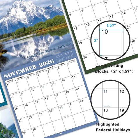 LemomeHome 2026 Calendar - JAN 2026 - DEC 2026, 2026 Wall India | Ubuy