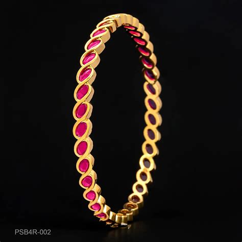 Buy 24k Gold Layered Stone Bangle for Every Day Wear for Women