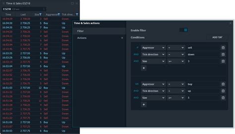 Time & Sales | Quantower_in