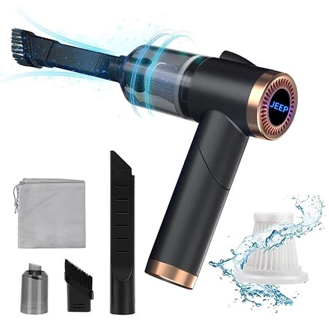 KIKIMO Car Vacuum Cleaner for Jeep, Foldable Cordless Mini Car Vacuum ...