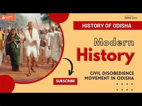 The Civil Disobedience Movement in Odisha - Modern Odisha History - 12 ...