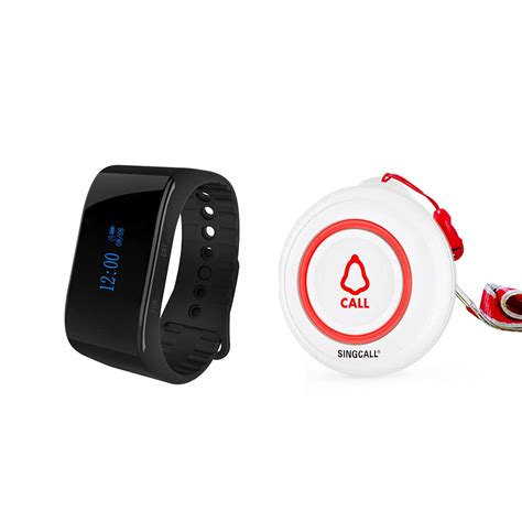 Buy SINGCALL Wireless Caregiver Pager Calling System Emergency Call ...