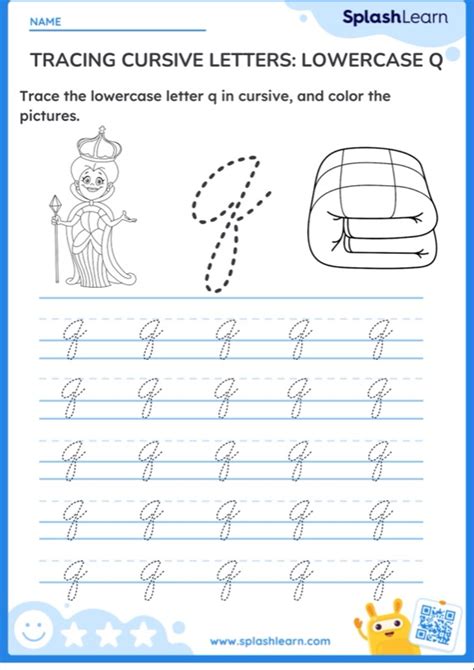 Image result for Cursive Q Practice Sheets