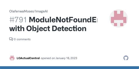 Image result for Modulenotfounderror No Module Named 'Object Detection