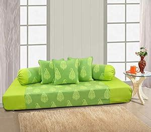 Soumya Mix n Match Premium Cotton Paisley Design Diwan (Green, Standard ...