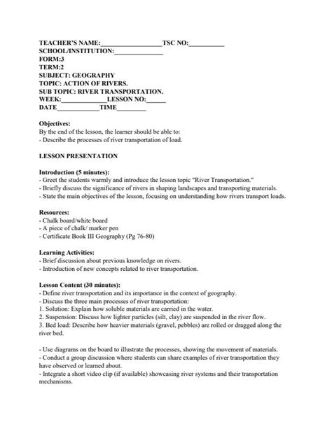 Image result for Geography Form 2 Lesson