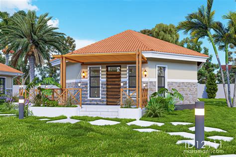 2 Bedroom 1 Kitchen 1 Bathroom House Plans