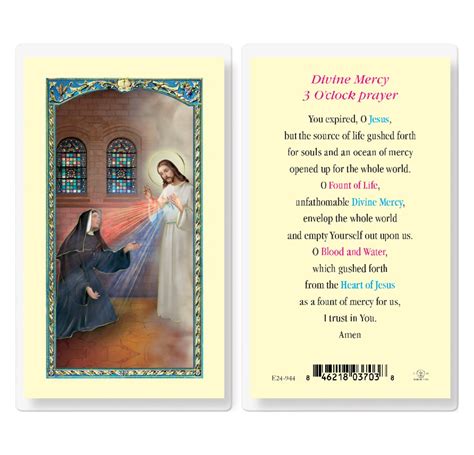 DIVINE MERCY 3 O'CLOCK PRAYER - Divine Mercy Gift Shop