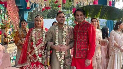 In Pictures: RJD leader Tejashwi Yadav gets married to Rachel Iris in ...