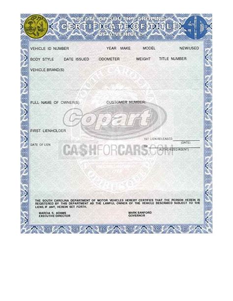 How to Sign Your Car Title in South Carolina | Cashforcars.com