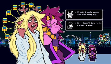 Noelle and Susie after their Ferris wheel ride (By Morawa) : r/Deltarune