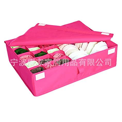 Atoz prime 16 Lattice Underwear Bra Closet Organizer Foldable Storage ...