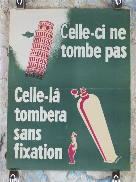 Buy 1951 Vintage SNCF French Safety Poster, Leaning Tower of Pisa, by ...