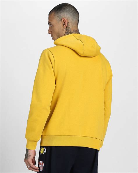 Mustard Plain Regular Hoodie – Veirdo