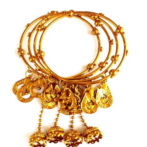 Buy Raj Bangles Gold Plated and Coinage Bangle Set for Women & Girls ...