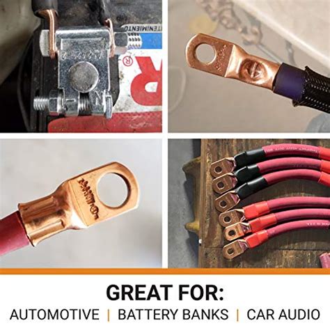 SELTERM UL Listed Heavy Duty Wire Lugs, Battery Cable Ends, Bare Copper ...