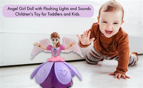 Buy iChoice Angel Girl with Light and Music, Dancing Rotating Musical ...