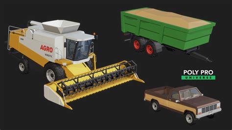 Poly Pro Vehicles Farm - Low Poly 3D Assets – VenCreations