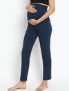 Straight-Leg Maternity Pants- Indigo Blue