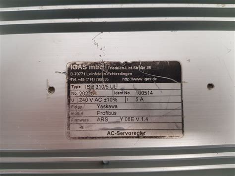 Igas Profibus Isr 310/5 Ul Ac Servo Controller – Aeliya Marine Tech