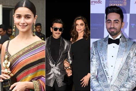Alia Bhatt, Ranveer Singh, Ayushmaan Khurrana win big at Star Screen ...