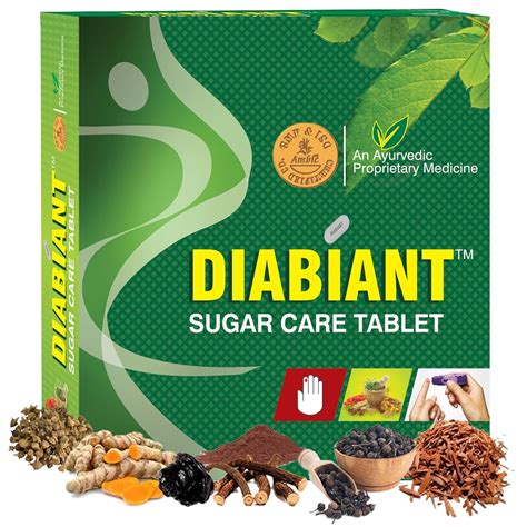 Buy AMBIC Diabiant Sugar Care Tablet - 30 Herbal Diabetes Tablets ...