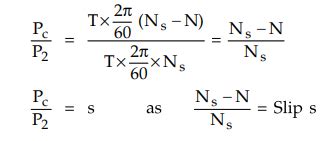Power Flow in an Induction Motor